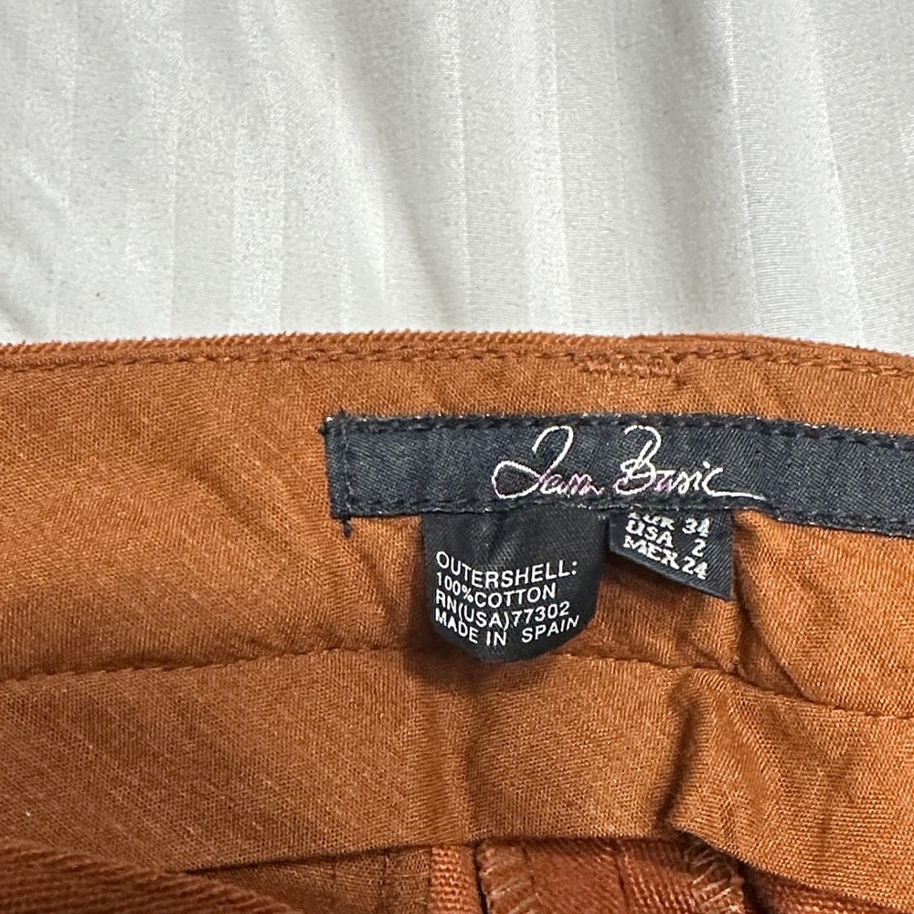 Women’s Jan Basic Rust Pants Size 2 - image 2